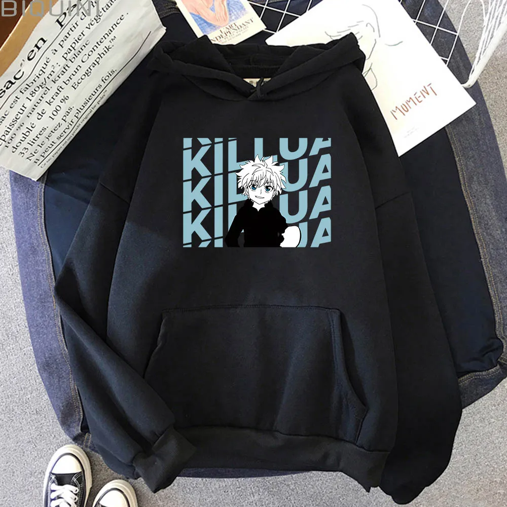 Zoldyck Killua Hoodie Cartoon Print Hoodie Winter Clothes Women Velvet Streetwear Men Unisex Pullover Loose Sweatshirt Sudaderas
Zoldyck Killua Hoodie Cartoon Print Hoodie Winter Clothes Women Velvet Streetwear Men Unisex Pullover Loose Sweatshirt Sudaderas