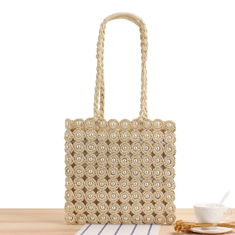 Aaby 2021 Newest Fashion Straw Pearl Handbag For Women High Quality Ladies Tote Bag With Pearl Beading Ruffles And Canvas Lining
Aaby 2021 Newest Fashion Straw Pearl Handbag For Women High Quality Ladies Tote Bag With Pearl Beading Ruffles And Canvas Lining