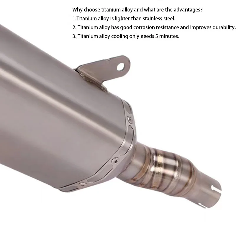Suitable for the modified titanium alloy exhaust pipe of scooter CRUISYM 300I front section
Suitable for the modified titanium alloy exhaust pipe of scooter CRUISYM 300I front section