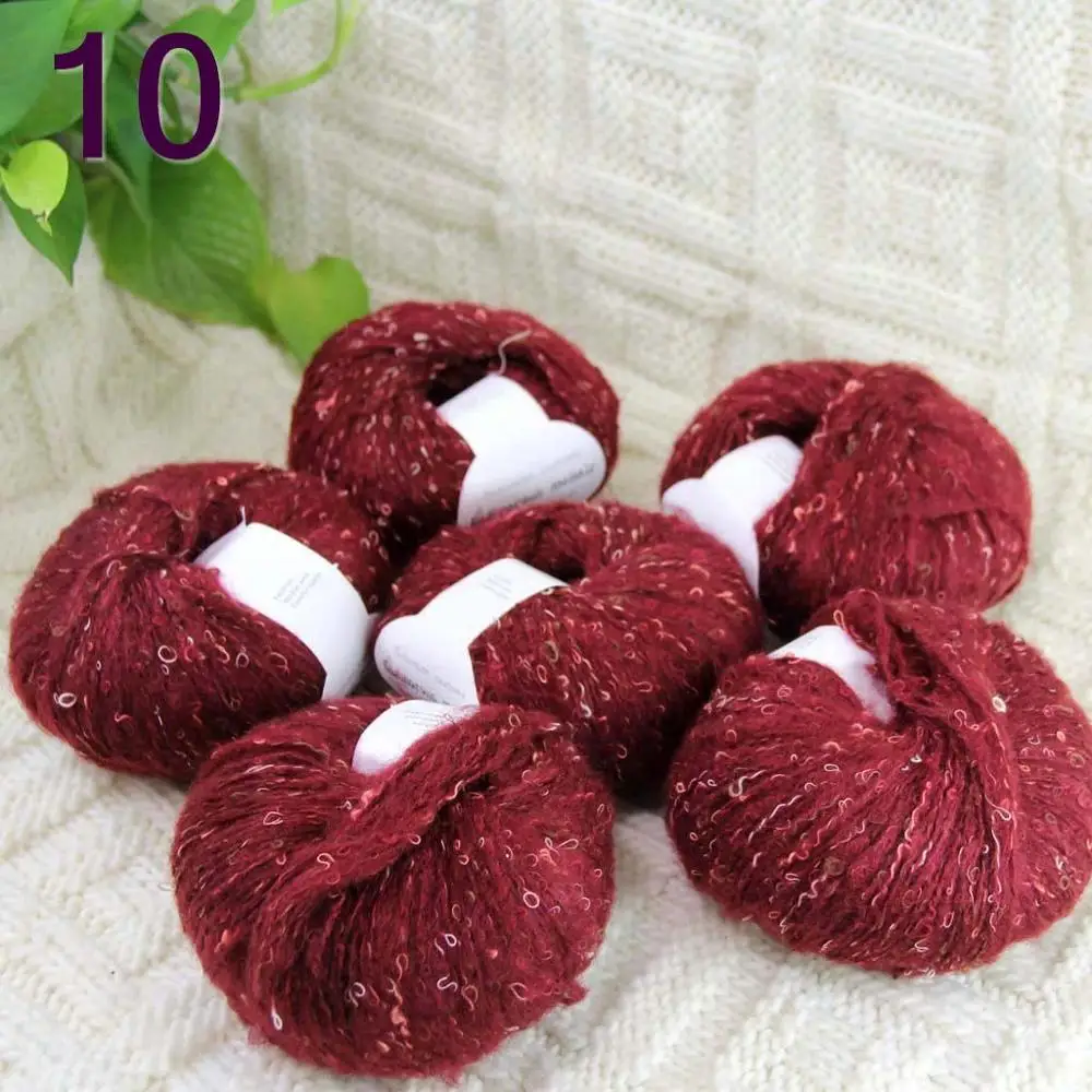 Sale 6ballsX50gr Luxury Fluffy Soft NEW MOHAIR Shawls Hand Knit Crochet Yarn Crimson 10
Sale 6ballsX50gr Luxury Fluffy Soft NEW MOHAIR Shawls Hand Knit Crochet Yarn Crimson 10
