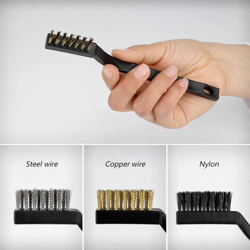 3/6pcs Wire Brass Brush 170mm Mini Brushes Micro Steel Brass Rust Remover Paint Remove Metal Scrubbing Polishing Burring Brush 
3/6pcs Wire Brass Brush 170mm Mini Brushes Micro Steel Brass Rust Remover Paint Remove Metal Scrubbing Polishing Burring Brush