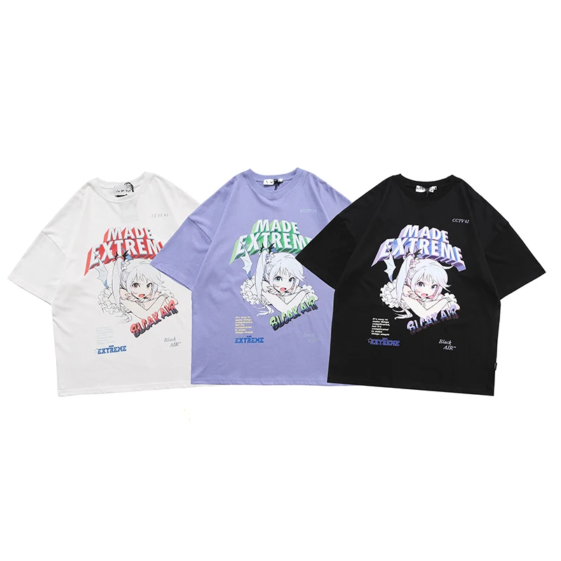 Women's clothing T-Shirt Cartoon Anime Manga Girl Printed Tee Shirts Summer Loose Korea Harajuku Punk Top Hip hop Streetwear y2k
Women's clothing T-Shirt Cartoon Anime Manga Girl Printed Tee Shirts Summer Loose Korea Harajuku Punk Top Hip hop Streetwear y2k