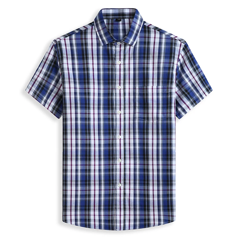 Men's Plus Size Shirts Fashion Casual Classic Style 100% Cotton Comfortable Plaid Short Sleeve Shirt Male
Men's Plus Size Shirts Fashion Casual Classic Style 100% Cotton Comfortable Plaid Short Sleeve Shirt Male