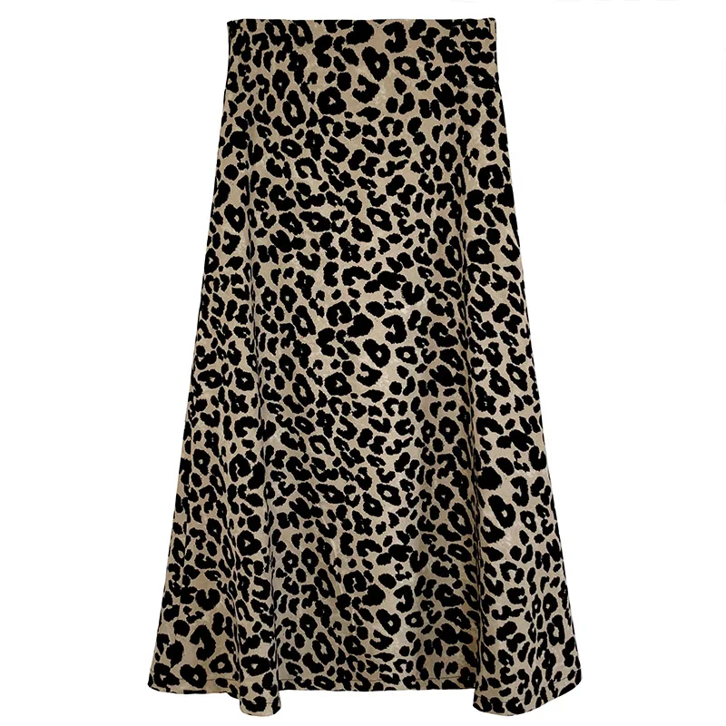 High waist trend leopard print skirt female autumn and winter new style mid-length beautiful European and American style retro c
High waist trend leopard print skirt female autumn and winter new style mid-length beautiful European and American style retro c