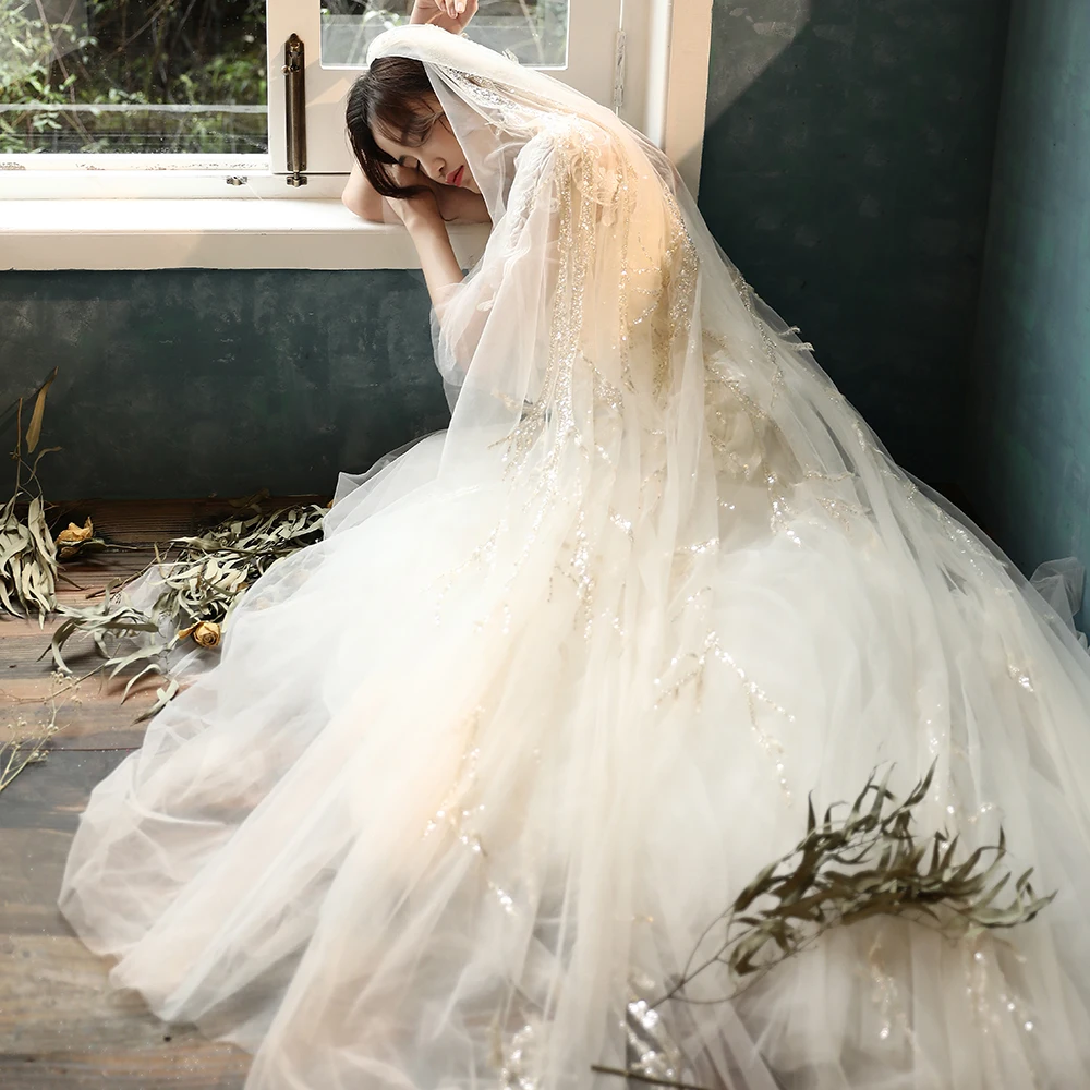 Champagne 3 meters wide 4 meters long high-end yarn champagne and rice white lightning flash branches metal dazzling bride veil
Champagne 3 meters wide 4 meters long high-end yarn champagne and rice white lightning flash branches metal dazzling bride veil