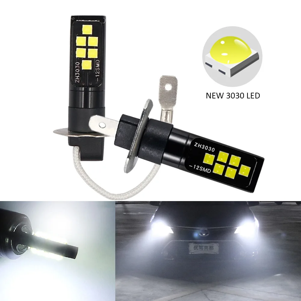 H3 Fog Lamp High Power Anti Fog Light Warning Lamp Tail Light 12 Lamp 3030 New Type of Automobile Headlamp H1 Led Bulbs
H3 Fog Lamp High Power Anti Fog Light Warning Lamp Tail Light 12 Lamp 3030 New Type of Automobile Headlamp H1 Led Bulbs