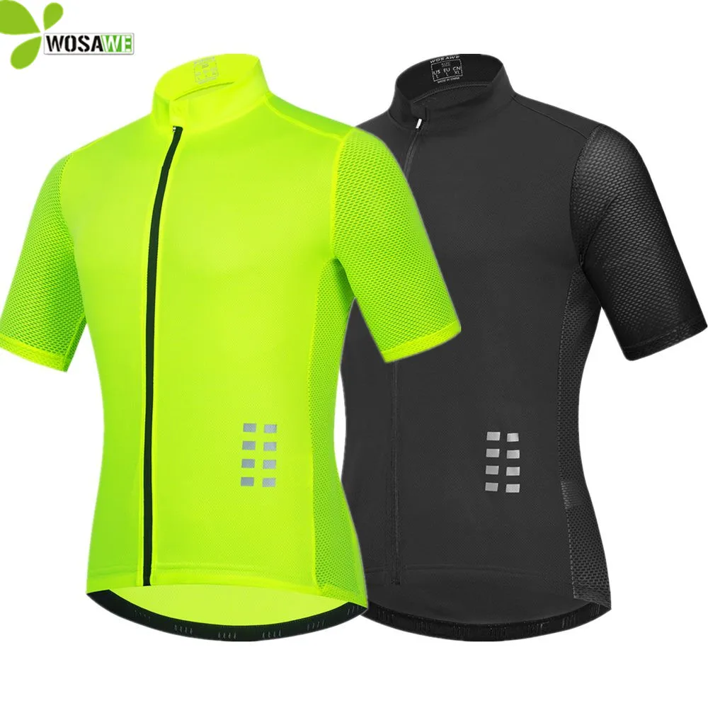 WOSAWE Breathable Men Cycling Jersey Short Sleeve Reflective Tight Clothing MTB Bike Sweatshirts Summer Bicycle Riding Jerseys
WOSAWE Breathable Men Cycling Jersey Short Sleeve Reflective Tight Clothing MTB Bike Sweatshirts Summer Bicycle Riding Jerseys