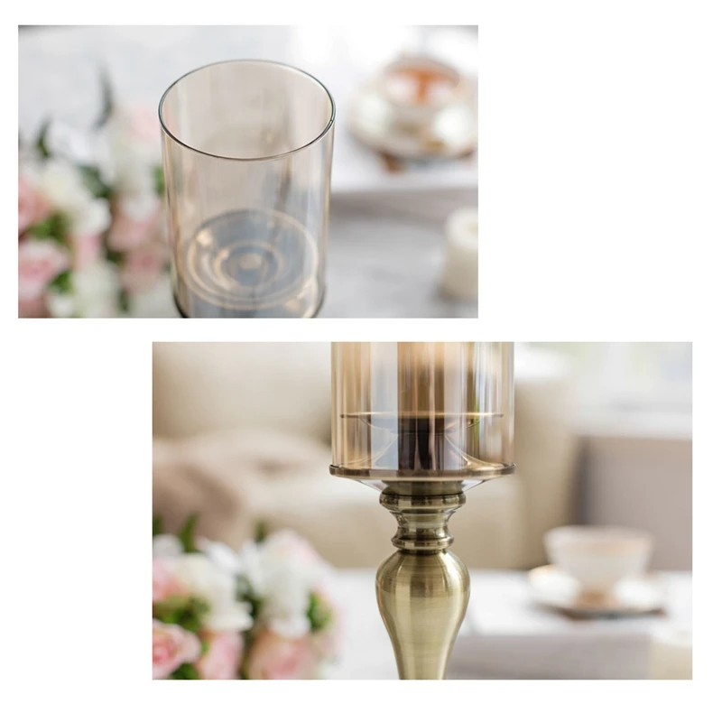 Metal Candelabra Retro Glass Candlestick Tea Lights Candle Holder,for Candlelight Dinner Wedding Gift Event Wedding
Metal Candelabra Retro Glass Candlestick Tea Lights Candle Holder,for Candlelight Dinner Wedding Gift Event Wedding