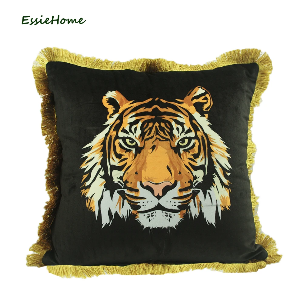 Чехол для подушки ESSIE HOME с изображением тигра и головы тигра с цифровой печатью, чехол для подушки с золотой кисточкой
Чехол для подушки ESSIE HOME с изображением тигра и головы тигра с цифровой печатью, чехол для подушки с золотой кисточкой