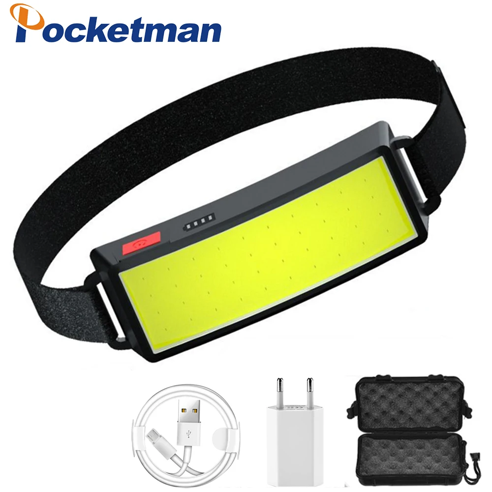 Super Bright Powerful COB LED Headlight USB Rechargeable Headlamp with Built-in Battery Waterproof Head Lamp Head Front Light
Super Bright Powerful COB LED Headlight USB Rechargeable Headlamp with Built-in Battery Waterproof Head Lamp Head Front Light