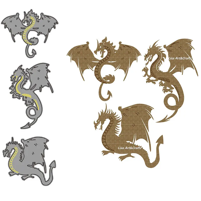 Three Dragon Metal Cutting Dies Cool Steampunk Cutting Dies Decor Scrapbooking Paper Craft Knife Mould Blade Punch Stencils Mold 
Three Dragon Metal Cutting Dies Cool Steampunk Cutting Dies Decor Scrapbooking Paper Craft Knife Mould Blade Punch Stencils Mold