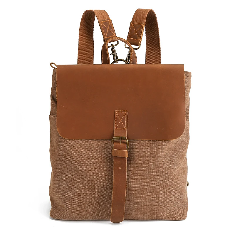 Bokinslon Large Capacity Canvas Backpack Fashion Female 2020 Retro Casual Mens Bag | Багаж и сумки