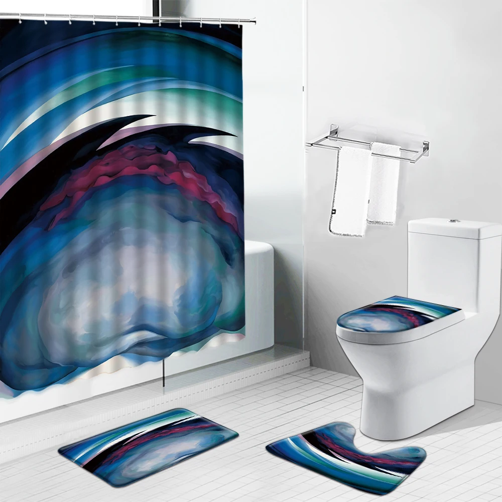 Abstract Art Decor Shower Curtains Geometric Stripe Bathroom Curtains Sets Non-Slip Rugs Toilet Cover Mat Flannel kitchen Carpet
Abstract Art Decor Shower Curtains Geometric Stripe Bathroom Curtains Sets Non-Slip Rugs Toilet Cover Mat Flannel kitchen Carpet