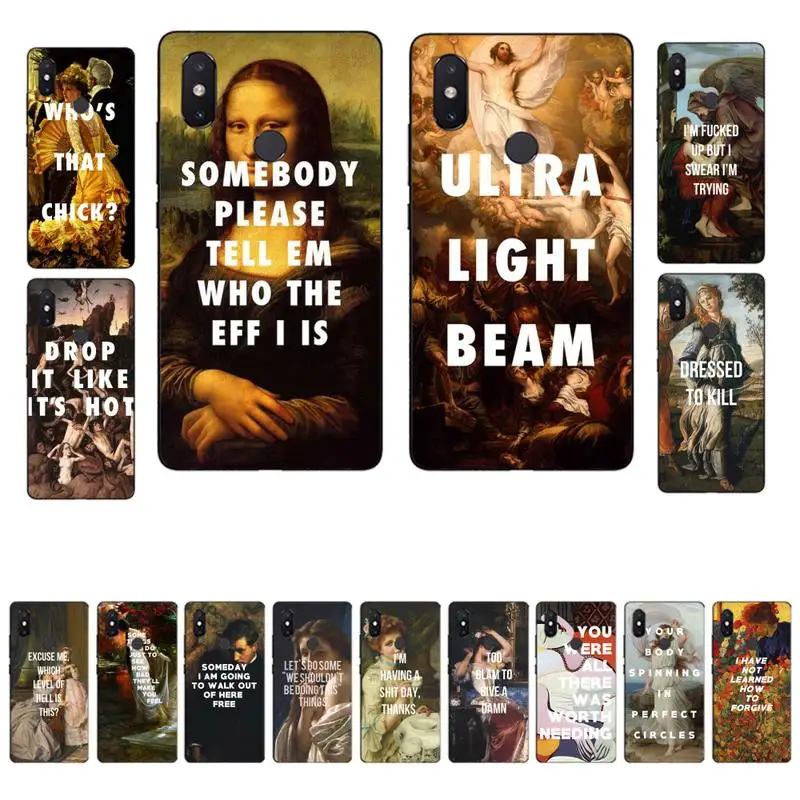 MaiYaCa Artistic Oil Painting Quote Phone Case for Xiaomi mi 8 9 10 lite pro 9SE 5 6 X max 2 3 mix2s F1
MaiYaCa Artistic Oil Painting Quote Phone Case for Xiaomi mi 8 9 10 lite pro 9SE 5 6 X max 2 3 mix2s F1