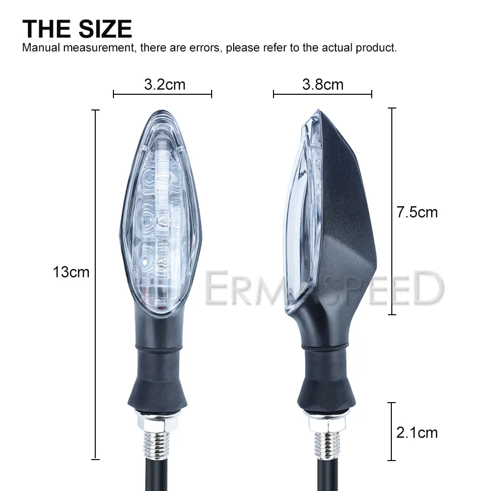 4PCS Universal Motorcycle LED Turn Signal Amber Indicator Blinker Light Scooter Motorbike Lamp Motorcycle Flasher Accessories
4PCS Universal Motorcycle LED Turn Signal Amber Indicator Blinker Light Scooter Motorbike Lamp Motorcycle Flasher Accessories