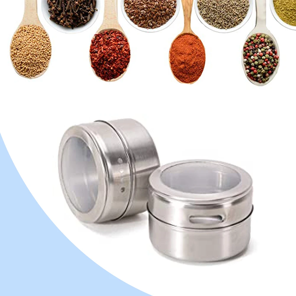 Spice Jars Set BBQ Spice Tins Cans Stainless Steel Seasoning Storage Box Container Stickers Tray Kitchen Restaurant Cruet 12PCS
Spice Jars Set BBQ Spice Tins Cans Stainless Steel Seasoning Storage Box Container Stickers Tray Kitchen Restaurant Cruet 12PCS