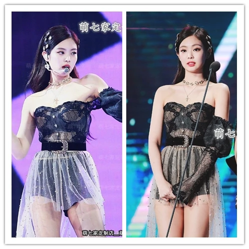 Топ Kpop женский сетчатый, с V-образным вырезом и черными эластичными шортами
Топ Kpop женский сетчатый, с V-образным вырезом и черными эластичными шортами