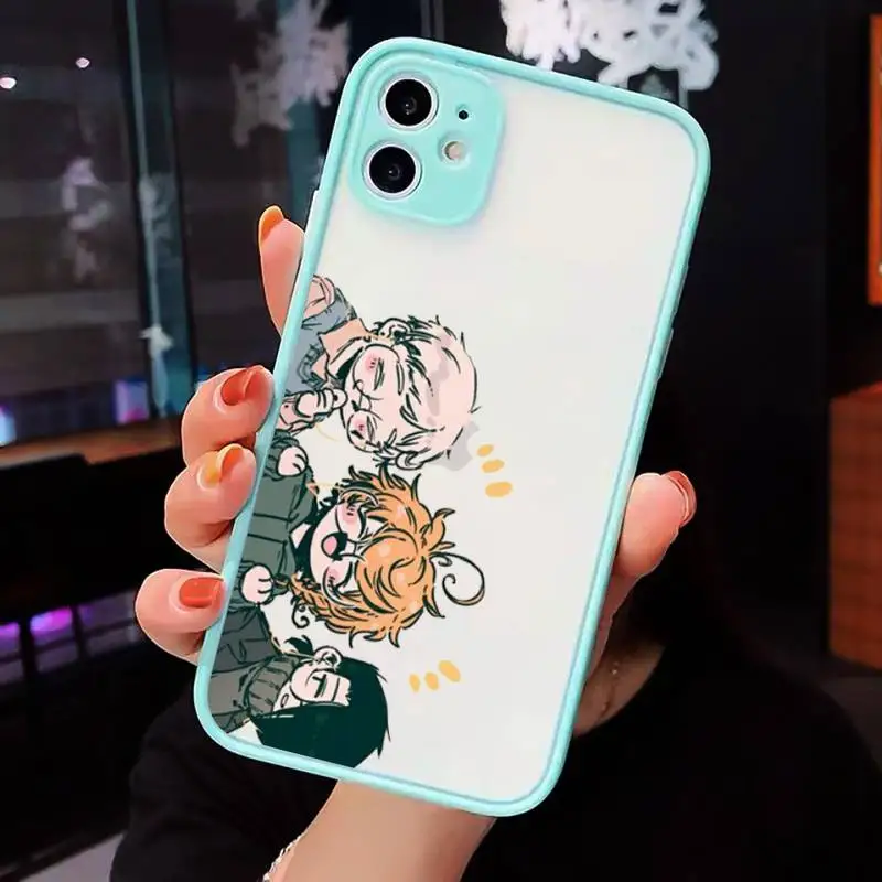 The Promised Neverland Phone Case Matte Transparent for iPhone 7 8 11 12 s mini pro X XS XR MAX Plus cover funda
The Promised Neverland Phone Case Matte Transparent for iPhone 7 8 11 12 s mini pro X XS XR MAX Plus cover funda