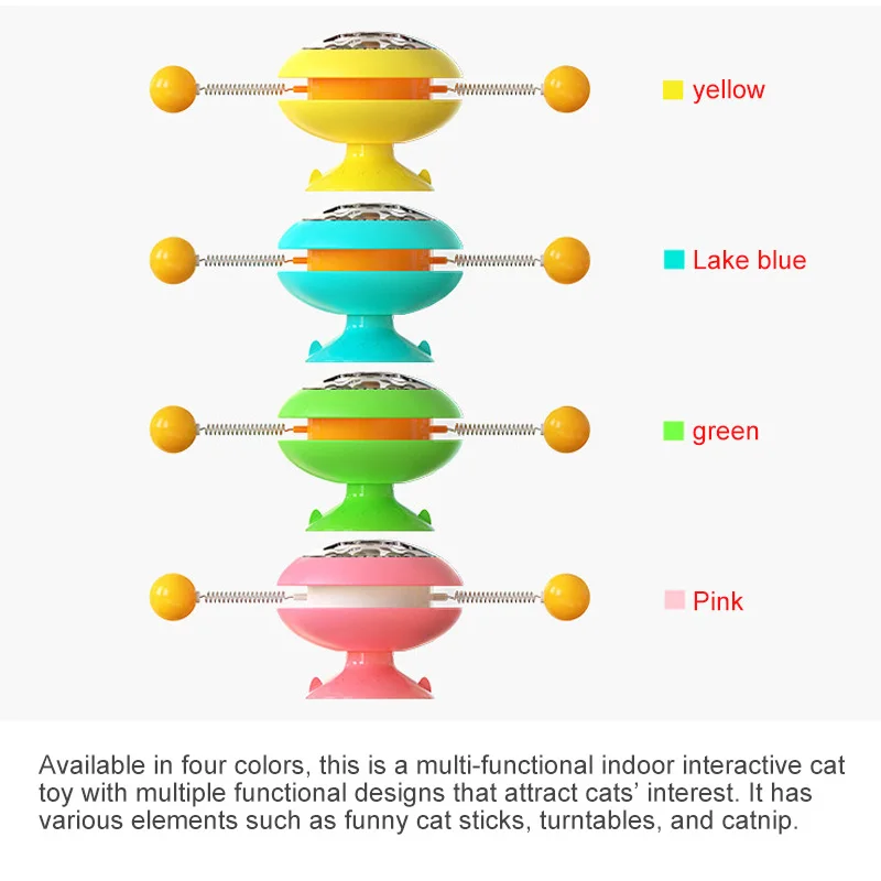 Turntable Cat Bite Toys Multi-functional Indoor Interactive Cat Toy Cat Spring Teaser With Cat Funny Sticks Turntables Catnip
Turntable Cat Bite Toys Multi-functional Indoor Interactive Cat Toy Cat Spring Teaser With Cat Funny Sticks Turntables Catnip