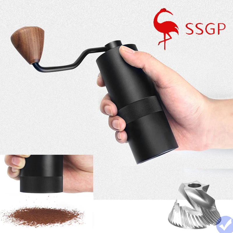 SSGP Manual Coffee Grinder Stainless Steel Burr Adjustable Hand Italian Coffee Beans Machine Cafe Milling 15g Capacity
SSGP Manual Coffee Grinder Stainless Steel Burr Adjustable Hand Italian Coffee Beans Machine Cafe Milling 15g Capacity