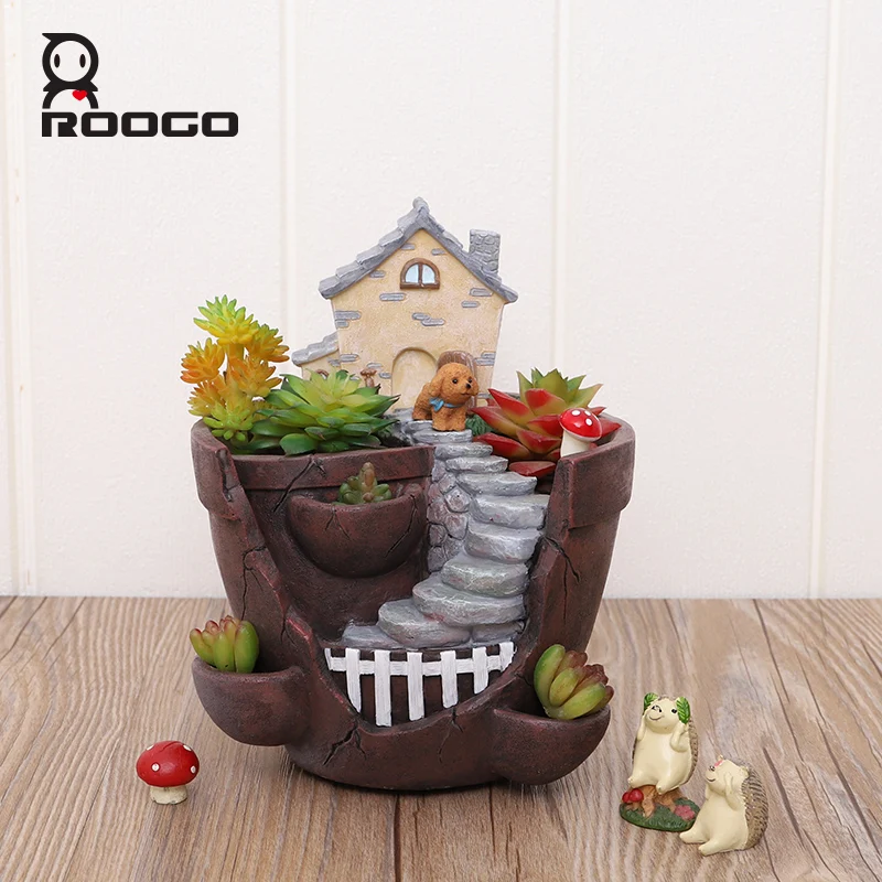 Roogo Home And Garden Decoration Flower Pot Pastoral Style The Farmhouse Garden Lovely House With Stairs Muti Space Planter
Roogo Home And Garden Decoration Flower Pot Pastoral Style The Farmhouse Garden Lovely House With Stairs Muti Space Planter
