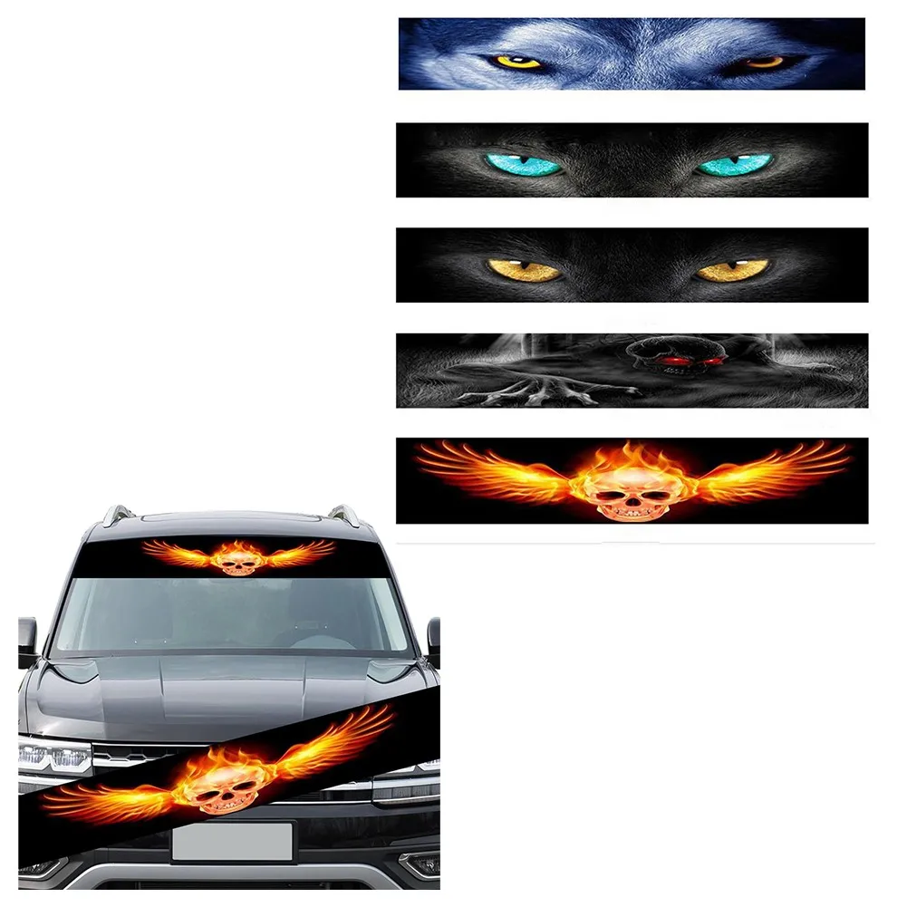 1PCS 133 * 21cm Car Front Windshield Sticker 3d Stereo Car Stickers Front File Stickers For Auto Decorative Stickers
1PCS 133 * 21cm Car Front Windshield Sticker 3d Stereo Car Stickers Front File Stickers For Auto Decorative Stickers