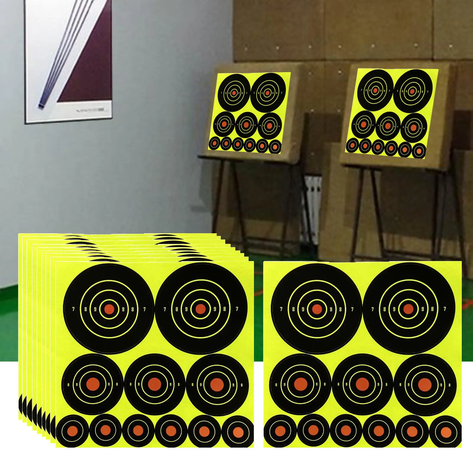 10PCS Target Papers High Strength Adhesive Visible Splatter Holes Self Adhesive Sticker Hunting Darts Practice Accessory
10PCS Target Papers High Strength Adhesive Visible Splatter Holes Self Adhesive Sticker Hunting Darts Practice Accessory