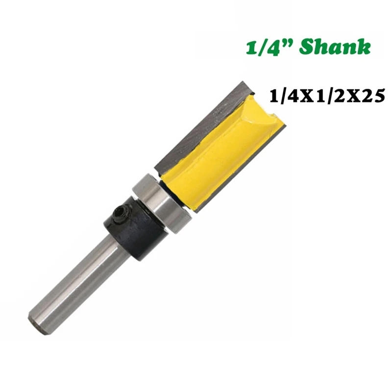 1 Set Straight Flush Trim Router Bit Set with 1/4Inch Shank Bit Cutter & 3Pcs Flush Trim Router Bit Pattern Bit Top
1 Set Straight Flush Trim Router Bit Set with 1/4Inch Shank Bit Cutter & 3Pcs Flush Trim Router Bit Pattern Bit Top