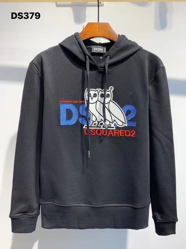 Embroidery Bird Men's Long-Sleeved Hooded Sweatshirt, Dsquared2 Brand Clothing, Monochrome, Perfect Casual Hoodies, 2021
Embroidery Bird Men's Long-Sleeved Hooded Sweatshirt, Dsquared2 Brand Clothing, Monochrome, Perfect Casual Hoodies, 2021
