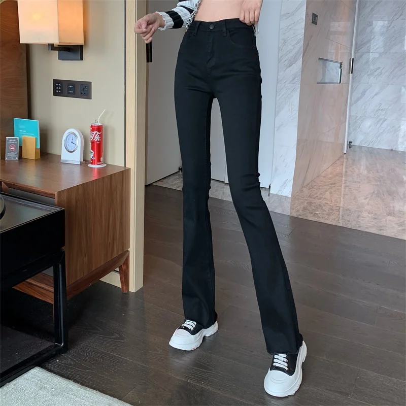 Internet Celebrity Women's Korean-Style Tight Bootcut Trousers Slimming Versatile High Waist Slim Fit Draping Flared Pants
Internet Celebrity Women's Korean-Style Tight Bootcut Trousers Slimming Versatile High Waist Slim Fit Draping Flared Pants