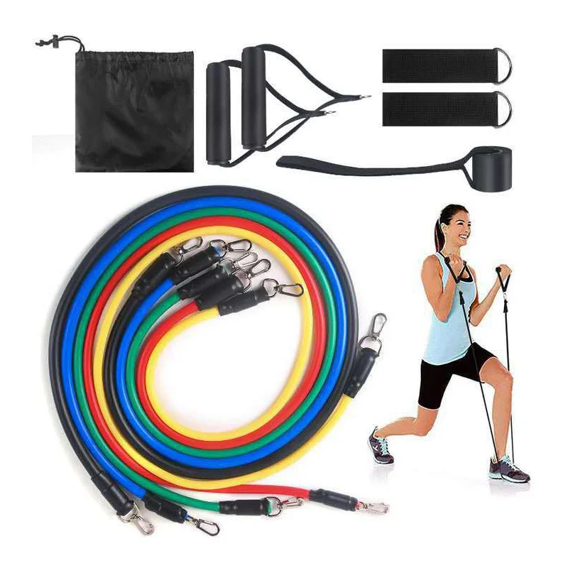 11 Pcs Resistance Bands Set Fitness Bands Resistance Gym Equipment Exercise Bands Pull Rope Fitness Elastic Training Expander
11 Pcs Resistance Bands Set Fitness Bands Resistance Gym Equipment Exercise Bands Pull Rope Fitness Elastic Training Expander