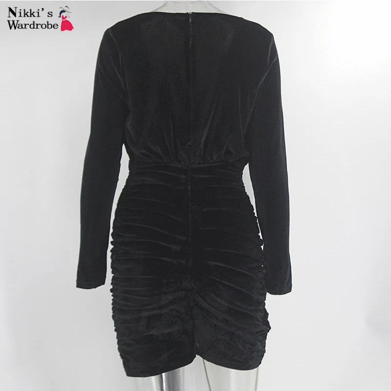 Velvet Bandage Wrap Party Dress Women Ruched V-Neck Sexy Long Sleeve Bodycon Club Dresses Autumn Mini Dress 2020 dress
Velvet Bandage Wrap Party Dress Women Ruched V-Neck Sexy Long Sleeve Bodycon Club Dresses Autumn Mini Dress 2020 dress