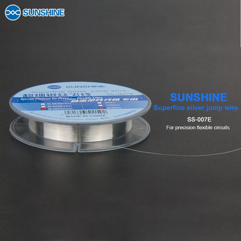 Sunshine flying line ss-007e, 0.007mm mobile phone line, CPU, fingerprint, touch, repair, flying line
Sunshine flying line ss-007e, 0.007mm mobile phone line, CPU, fingerprint, touch, repair, flying line
