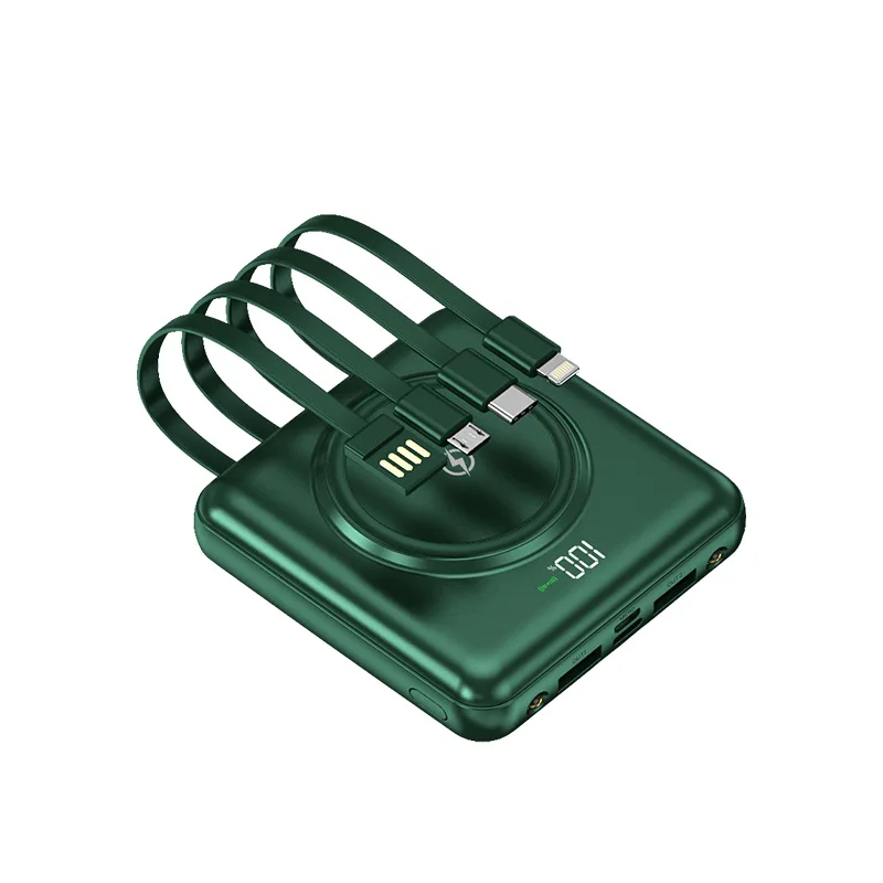 Comes with Four Wire Power Bank Wireless Fast Charge 10000 Ma 20000 Ma Thin and Portable with LED Light Multifunction Power Bank
Comes with Four Wire Power Bank Wireless Fast Charge 10000 Ma 20000 Ma Thin and Portable with LED Light Multifunction Power Bank