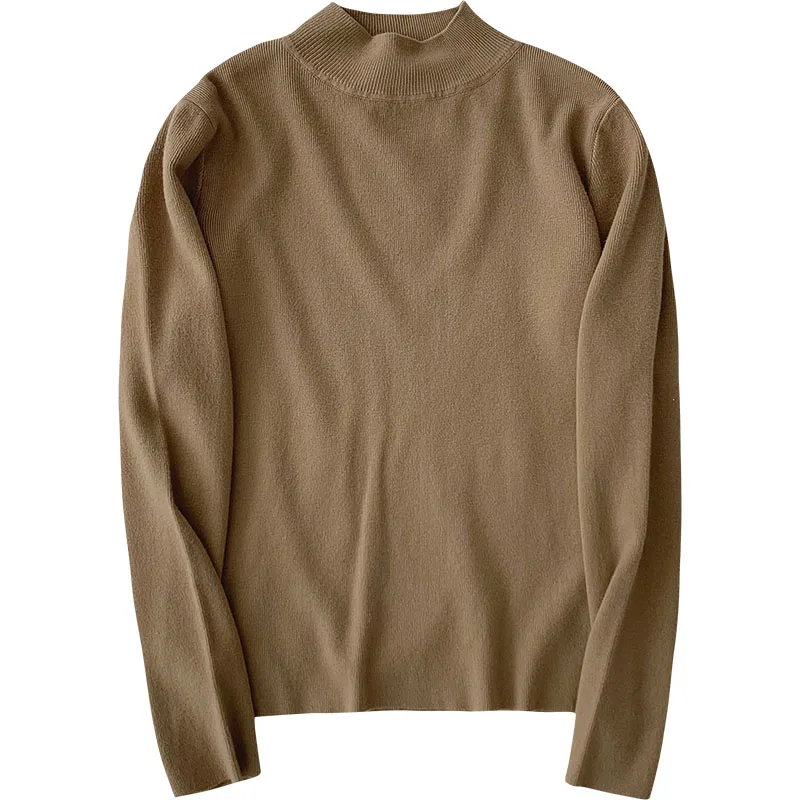 Knitted Women Sweater Pullovers O-Neck Long-Sleeved Elastic Buttoming Lady Elegant Pulls Tops
Knitted Women Sweater Pullovers O-Neck Long-Sleeved Elastic Buttoming Lady Elegant Pulls Tops