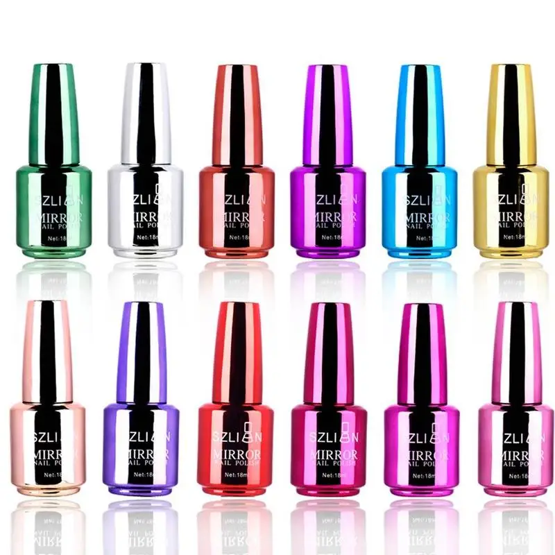 18 ml Nail Polish Metallic Magical Mirror Effect Chrome Permanent Nail Polish Enamels Varnish UV Polish Nail NXJ7190 Art N4Y8
18 ml Nail Polish Metallic Magical Mirror Effect Chrome Permanent Nail Polish Enamels Varnish UV Polish Nail NXJ7190 Art N4Y8