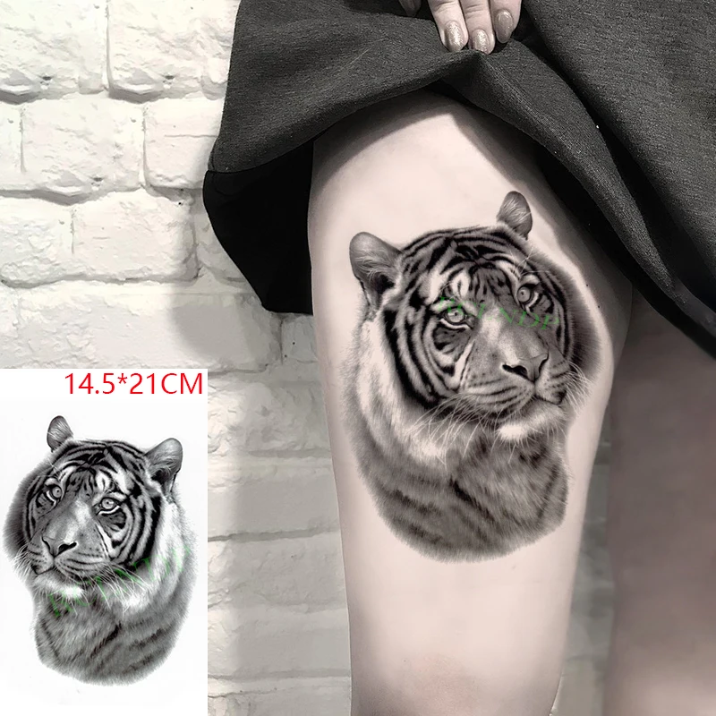 Waterproof Temporary Tattoo Sticker Tiger Animal Big Cat Head Tatto Stickers Flash Tatoo Fake Tattoos for Men Women
Waterproof Temporary Tattoo Sticker Tiger Animal Big Cat Head Tatto Stickers Flash Tatoo Fake Tattoos for Men Women