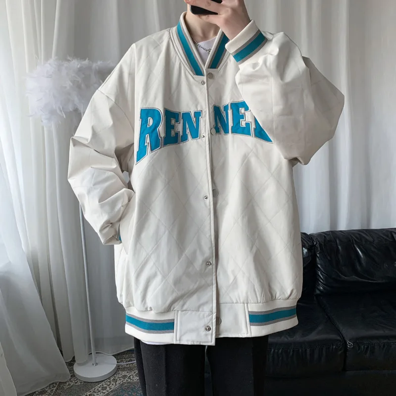 Spring Baseball Uniform Jacket Men's Fashion Casual Plaid Jackets Mens Streetwear Korean Loose Hip-hop Bomber Jacket Men M-XL 
Spring Baseball Uniform Jacket Men's Fashion Casual Plaid Jackets Mens Streetwear Korean Loose Hip-hop Bomber Jacket Men M-XL