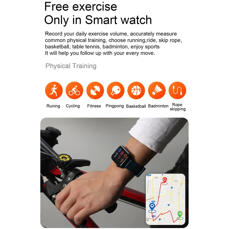 OTTWN E86 Waterproof Smart Band 1.70 inch HD color screen TFT Heart rate monitoring blood pressure monitoring For IOS Android
OTTWN E86 Waterproof Smart Band 1.70 inch HD color screen TFT Heart rate monitoring blood pressure monitoring For IOS Android