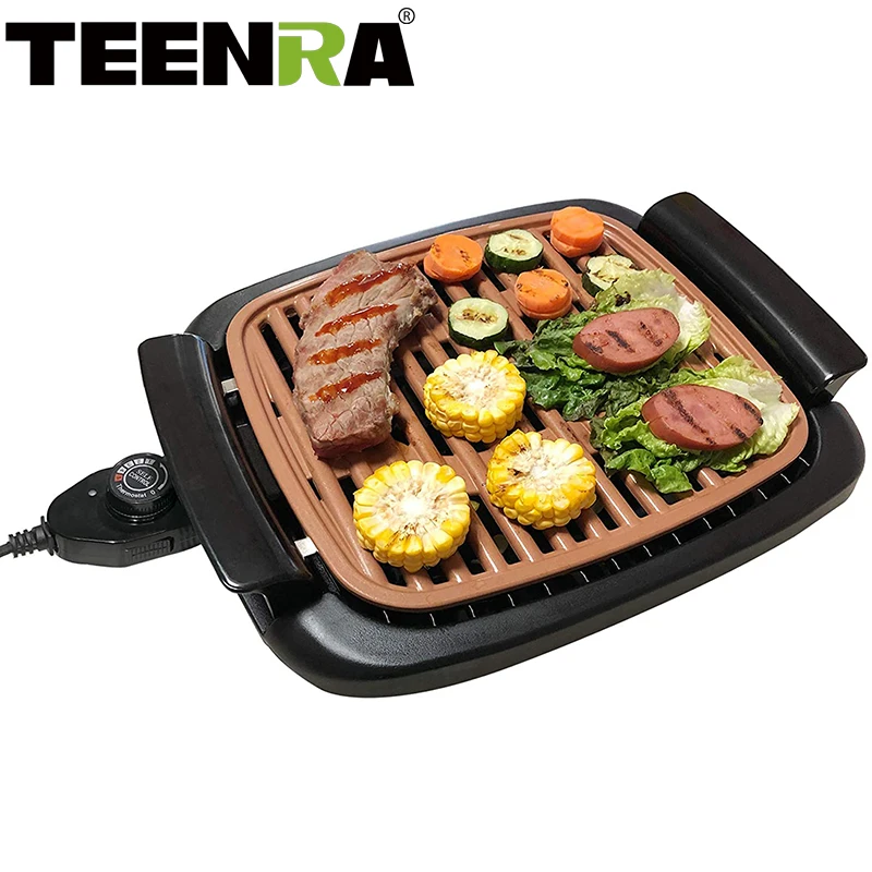 TEENRA Small Korean Home Electric Barbecue Indoor Barbecue Smokeless Non-Stick Less Smoke Home Electric Barbecue Kitchen Tools
TEENRA Small Korean Home Electric Barbecue Indoor Barbecue Smokeless Non-Stick Less Smoke Home Electric Barbecue Kitchen Tools