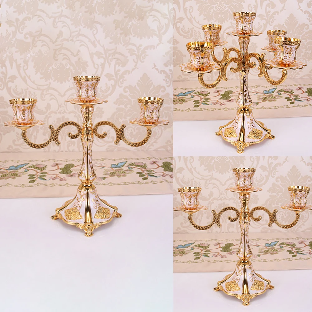 Three/Five Heads Alloy Candle Holders Romantic Candlelight European Metal Candle Holders Candlestick Home Decor Wedding Prop
Three/Five Heads Alloy Candle Holders Romantic Candlelight European Metal Candle Holders Candlestick Home Decor Wedding Prop