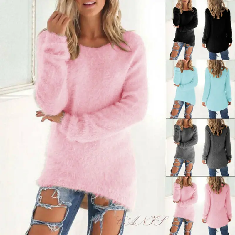 Женские свитера на осень и зиму, джемпер с длинным рукавом и круглым вырезом, пушистые свитера, модные однотонные женские пуловеры, топы с бе...
Женские свитера на осень и зиму, джемпер с длинным рукавом и круглым вырезом, пушистые свитера, модные однотонные женские пуловеры, топы с бе...