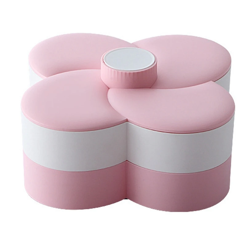 Candy and Nut Container, 6-Compartment Petal-Shaped Plastic Food Storage Lunch Double-Layer Storage Box with Lid
Candy and Nut Container, 6-Compartment Petal-Shaped Plastic Food Storage Lunch Double-Layer Storage Box with Lid