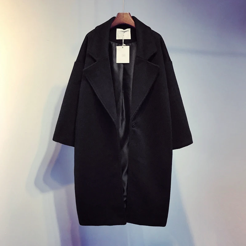 Winter Korean Style New Casual Mid-Length Autumn and Winter Woolen Coat Loose Thick Cocoon Shaped Woolen Coat for Women
Winter Korean Style New Casual Mid-Length Autumn and Winter Woolen Coat Loose Thick Cocoon Shaped Woolen Coat for Women