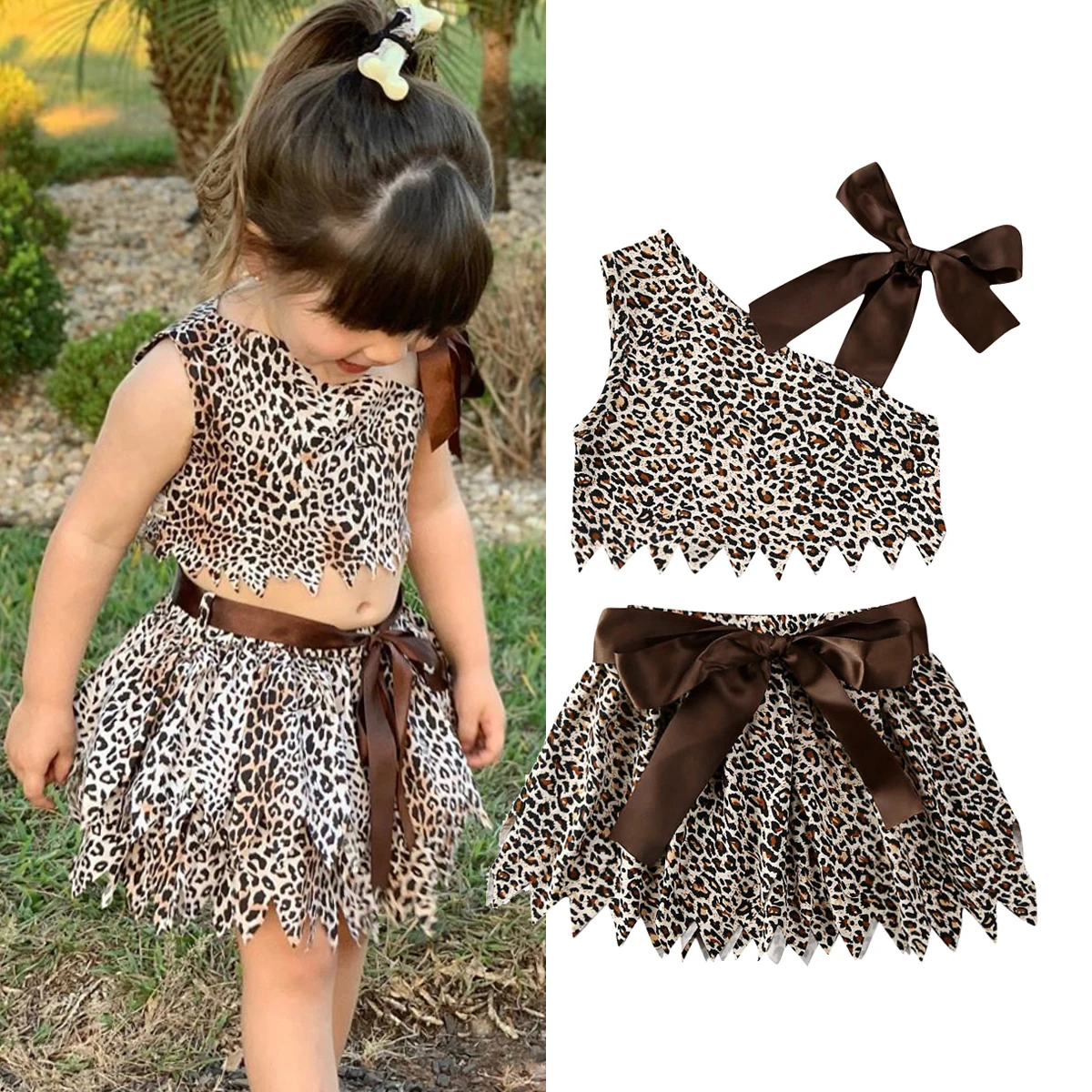 Модный комплект из 2 предметов для маленьких девочек от 1 до 6 лет, Короткие леопардовые топы без рукавов, Милая Мини-юбка повседневные летние...
Модный комплект из 2 предметов для маленьких девочек от 1 до 6 лет, Короткие леопардовые топы без рукавов, Милая Мини-юбка повседневные летние...