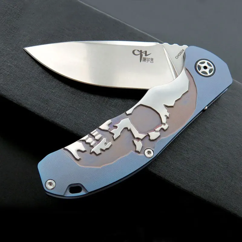 CH3504 Folding Knife S35VN Steel Titanium Handle Ball Bearing High Hardness Outdoor Camping Survival Collection EDC Tool Knives |