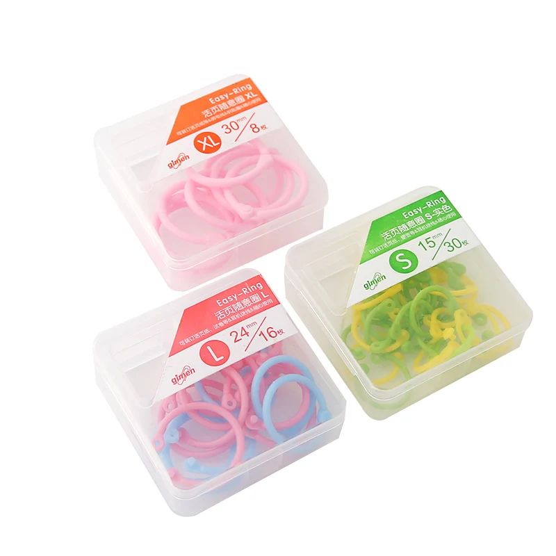 1 box Colored Easy Ring Paper Book Loose Leaf Binder Multi-function Circle Calendar Ring Keychain Key Ring
1 box Colored Easy Ring Paper Book Loose Leaf Binder Multi-function Circle Calendar Ring Keychain Key Ring