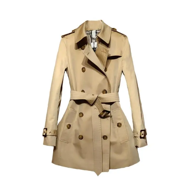 2021 new spring and autumn windbreaker women's short style small temperament popular solid color coat women's British style coat
2021 new spring and autumn windbreaker women's short style small temperament popular solid color coat women's British style coat