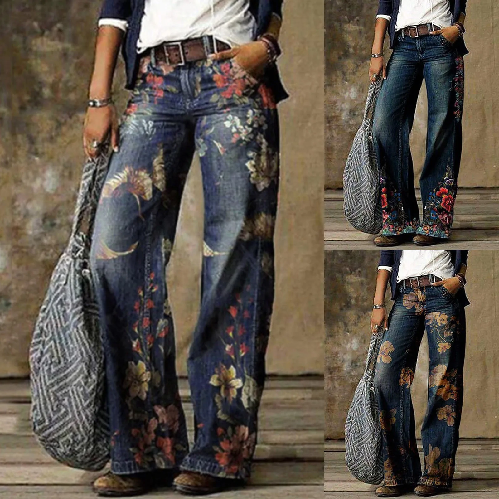 2021 Woman Pants Femme Pantalon Fashion Printed Jeans Casual Long Pants Fashion Printing Женские Штаны
2021 Woman Pants Femme Pantalon Fashion Printed Jeans Casual Long Pants Fashion Printing Женские Штаны