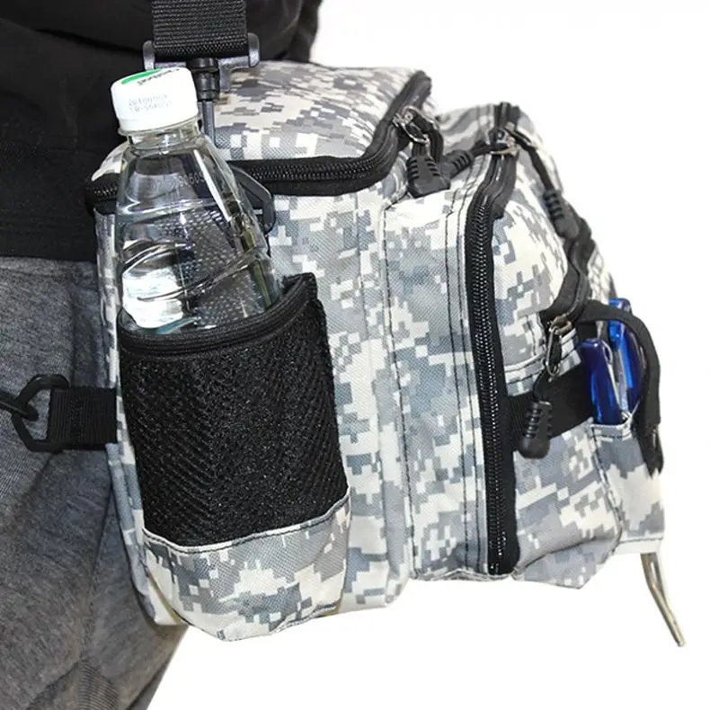 Multifunctional Camouflage Fishing Bag Messenger Waist Bags Waterproof Fishing Rod Lure Reel Line Tackle Storage Bag
Multifunctional Camouflage Fishing Bag Messenger Waist Bags Waterproof Fishing Rod Lure Reel Line Tackle Storage Bag